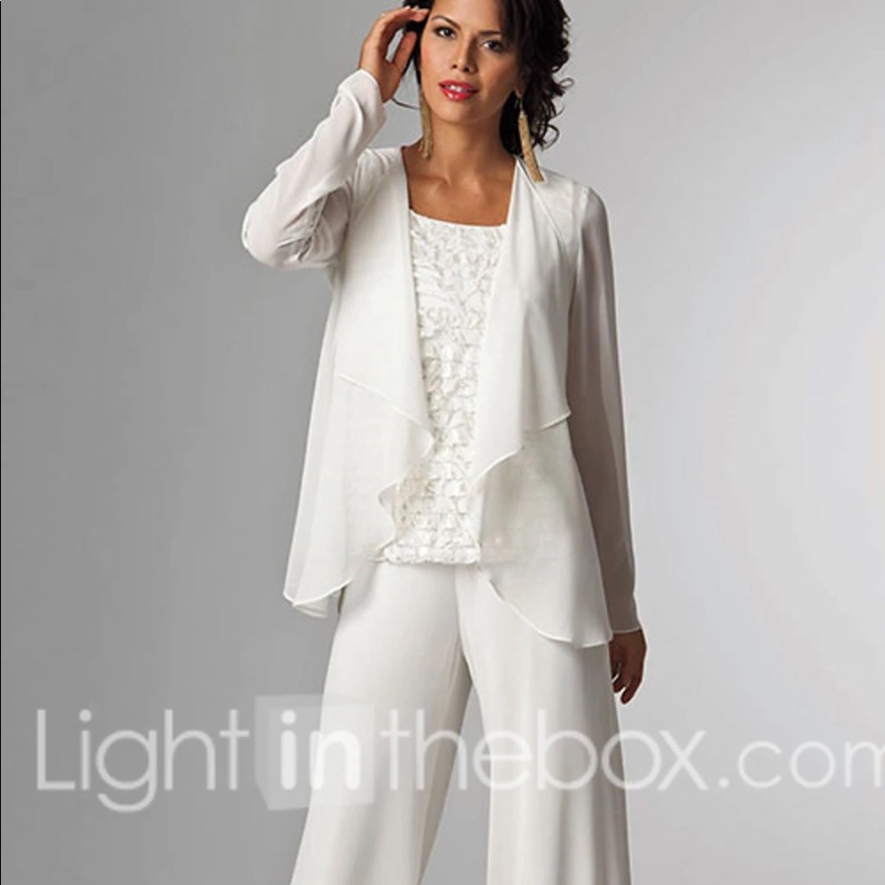 Never worn chiffon formal pantsuit